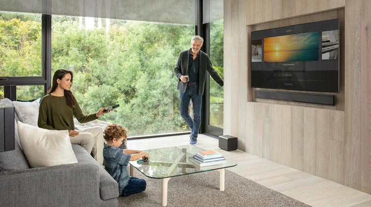 Système et interface de contrôle pour home-cinéma.